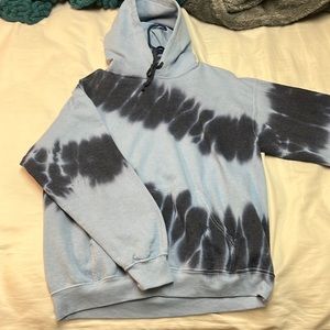 Blue tie dye hoodie